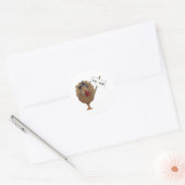 Eat Ham Ronde Sticker (Envelop)