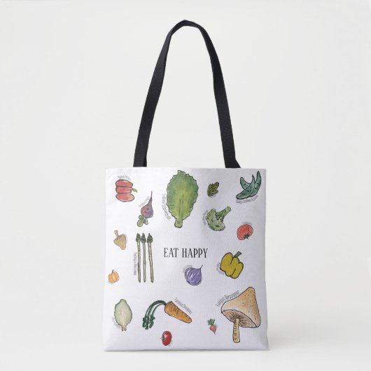 Eat Happy Vegetable Tas (Voorkant)