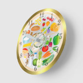 Eat Healful Colorful Food Groups Kitchen Ronde Klok (Hoek)