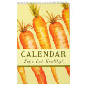 Eat Healthy Wall Art 2026 Motivatie Kalender (Hoes)