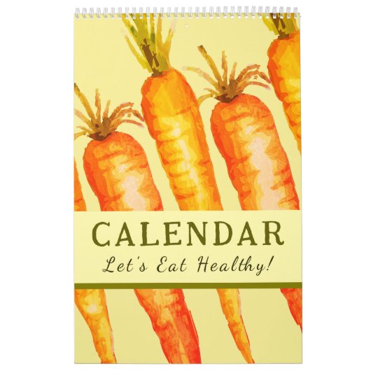 Eat Healthy Wall Art 2026 Motivatie Kalender (Hoes)