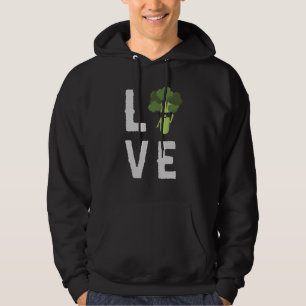 Eat Healy I Love Broccoli Queen Plant Based Dist Hoodie