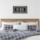 Eat here Diner Sign Kitchen canvas (Insitu (Slaapkamer))
