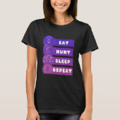 Eat Hunt Sleep Repeat T-shirt (Voorkant)