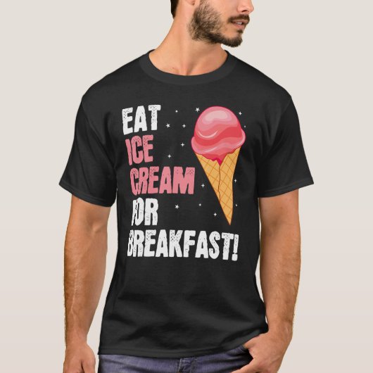 Eat Ice Cream Baker Baking Expert Bake Bakers Grap T-shirt (Voorkant)