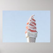 "EAT IT ALL" ICE CREAM CONE POSTER (Voorkant)