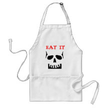 EAT IT Skull Apron