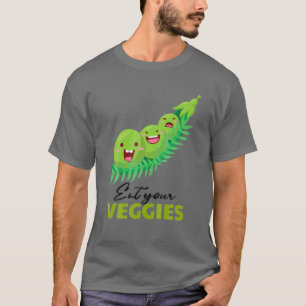 Eat je Veggies Edamame Vegan Vegetable Organic F T-shirt