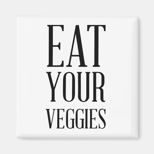 Eat je Veggies Magnet (Voorkant)