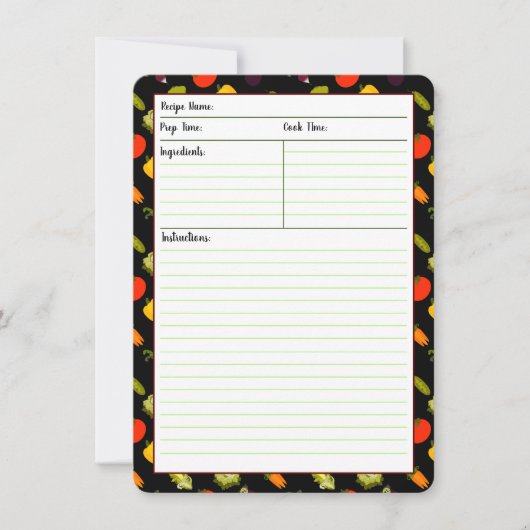 Eat je Veggies Recipe Kaarten (Voorkant)