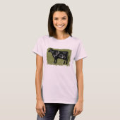 Eat Kale, geen Koe T-shirt (Voorkant volledig)