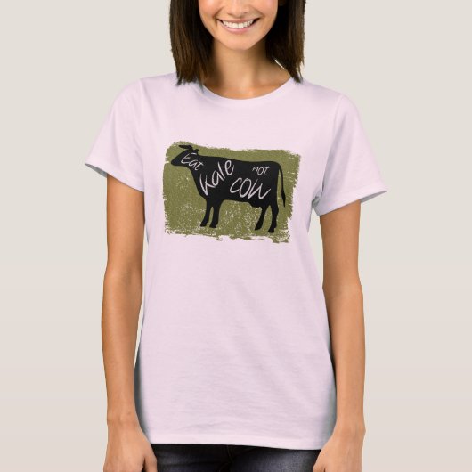 Eat Kale, geen Koe T-shirt (Voorkant)
