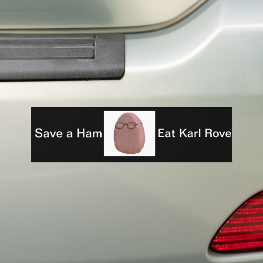 Eat Karl Rove Bumpersticker (Op auto)