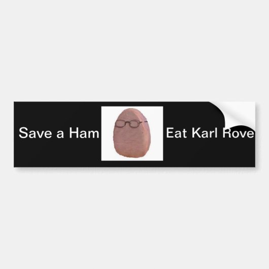 Eat Karl Rove Bumpersticker (Voorkant)