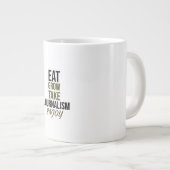 Eat, kweek, neem journalistiek, geniet van grote koffiekop (Voorkant rechts)