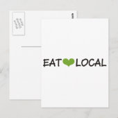 Eat Local Briefkaart (Voorkant / Achterkant)