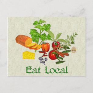 Eat Local Briefkaart