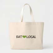 Eat Local Grote Tote Bag (Voorkant)