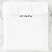 Eat Local Ronde Sticker (Tas)