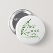 Eat Local Southern Tier Button (Voorkant /achterkant)