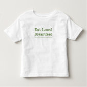 Eat Local Toddlers Kinder Shirts (Voorkant)