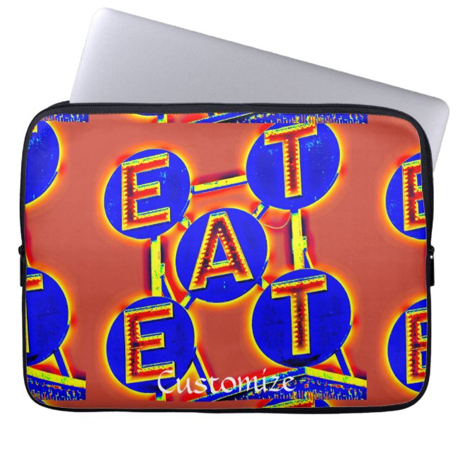 Eat Logo Thunder_Cove Laptop Sleeve (Voorkant)
