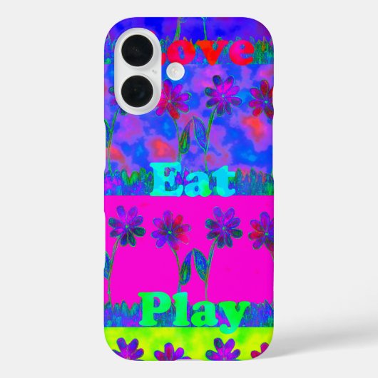 Eat Love Play Case-Mate iPhone Case (Achterkant)