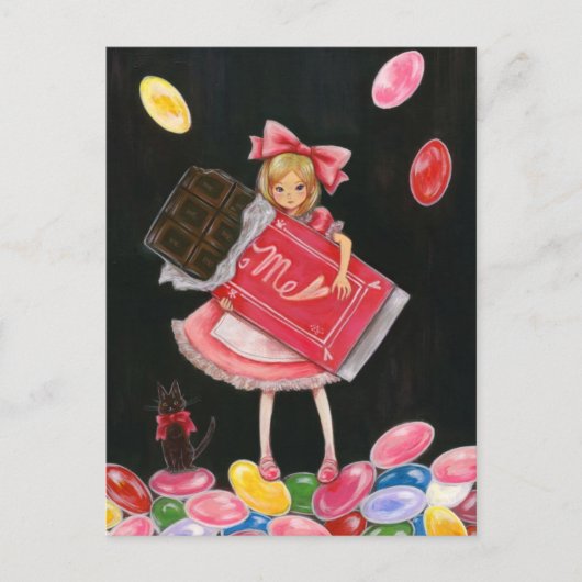 EAT ME! BRIEFKAART (Voorkant)