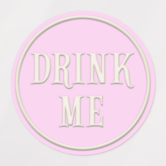 "Eat me, Drink me, neem een" Wonderland Tea Party Labels (Design 1)