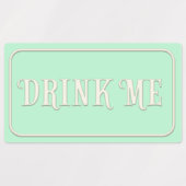 "Eat me, Drink me, neem een" Wonderland Tea Party Labels (Design 2)