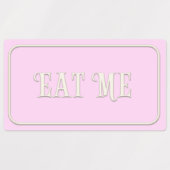 "Eat me, Drink me, neem een" Wonderland Tea Party Labels (Design 1)