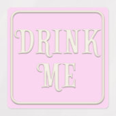 "Eat me, Drink me, neem een" Wonderland Tea Party Labels (Design 1)