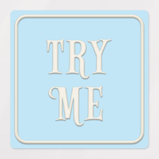 "Eat me, Drink me, probeer me" Wonderland Tea Part Labels (Design 1)