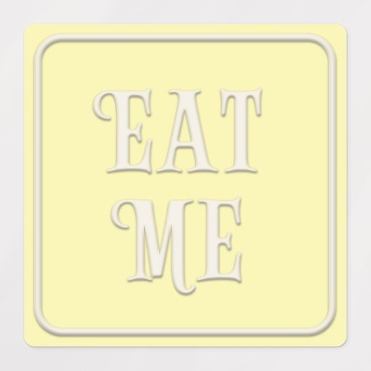 "Eat me, Drink me, probeer me" Wonderland Tea Part Labels (Design 2)