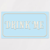 "Eat me, Drink me, probeer me" Wonderland Tea Part Labels (Design 1)