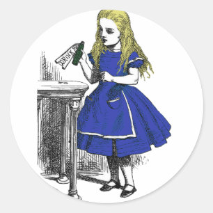 Eat me, Drink me Ronde Sticker