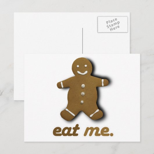 EAT ME GINGERBREAD -.png Briefkaart (Voorkant / Achterkant)