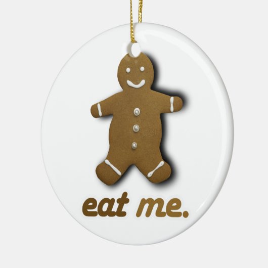 EAT ME GINGERBREAD -.png Keramisch Ornament (Links)