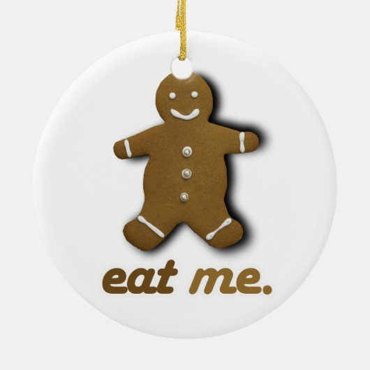 EAT ME GINGERBREAD -.png Keramisch Ornament (Achterkant)