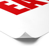 EAT ME! Gingerbrood Man - Oorspronkelijke kleuren Poster (Hoek)