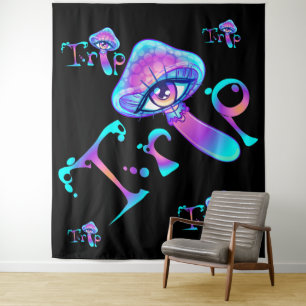 Eat Me Mushroom en Trip Tapestry Wandkleed