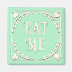 "Eat Me" Wonderland Tea Party nodigt groene Magneet