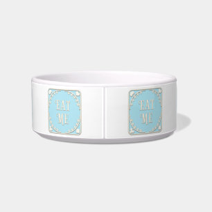 "Eat Me" Wonderland Tea Party Paars Emblem Food Voerbakje