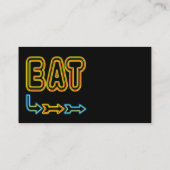 Eat Medium Ticket Aangepaste visitekaartje Templat (Achterkant)