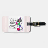 Eat more Cake Birthday Humor Bagagelabel (Voorkant horizontaal)