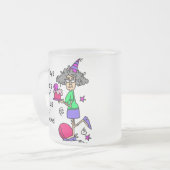 Eat more Cake Birthday Humor Matglas Koffiemok (Voorkant links)