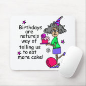 Eat more Cake Birthday Humor Muismat (Met muis)