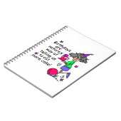 Eat more Cake Birthday Humor Notitieboek (Linkerzijde)