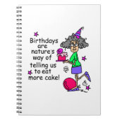 Eat more Cake Birthday Humor Notitieboek (Voorkant)
