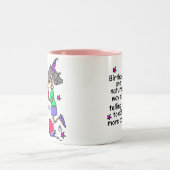 Eat more Cake Birthday Humor Tweekleurige Koffiemok (Center)